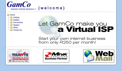 GamCo website 2001