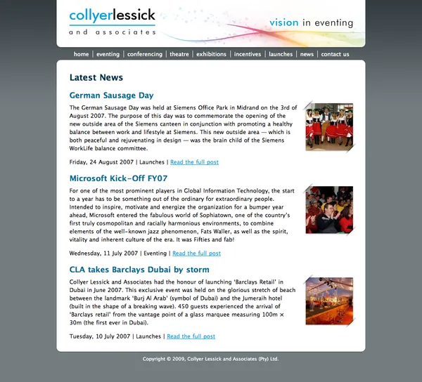 CLA website 2007