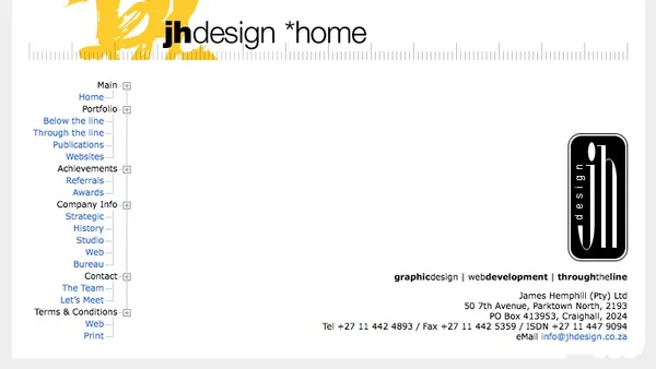JH Design website