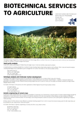 CSIR Biotech brochure